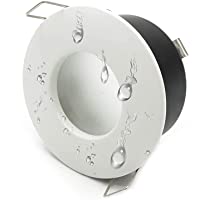 Los mejores  - Kit de 2 focos LED 18 W empotrables cromoterapia luz baño cabina ducha IP65 RGB 12 V